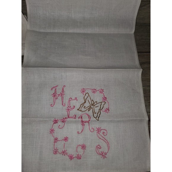 Set Of 4 Vintage Needle Point Napkins - Picture 4 of 4